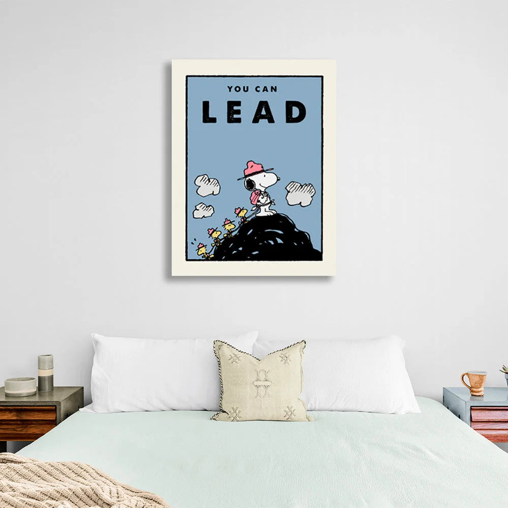 Leinwandbild „Travelling Doggy“ mit Aufschrift