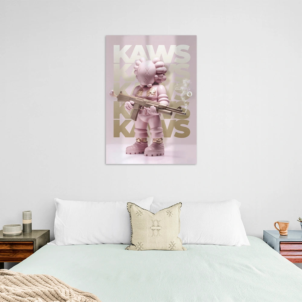 Puppe KAWS Suprim Gucci Leinwand-Kunstdruck
