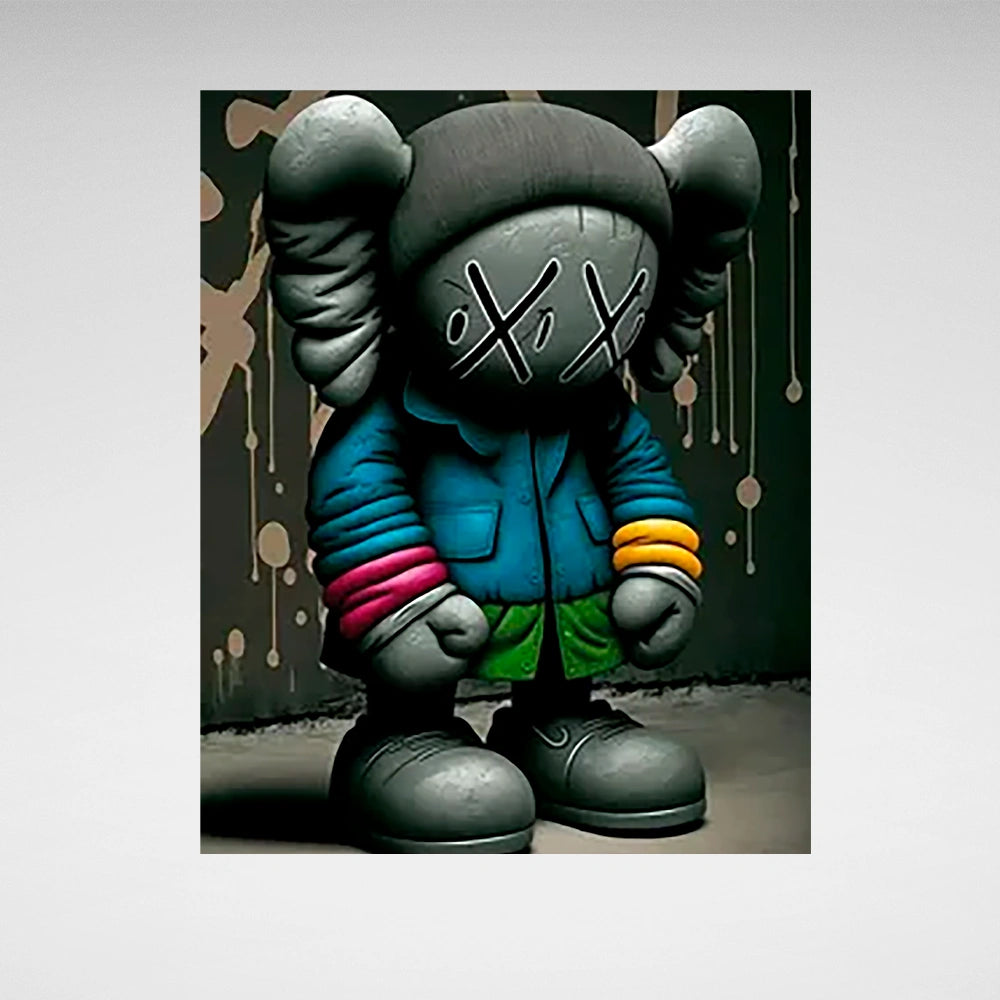 Puppe KAWS Suprim Gucci Leinwand-Kunstdruck