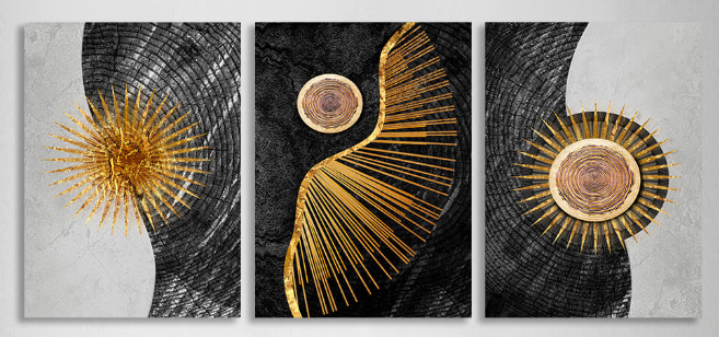 Modulare geometrische Abstraktion auf weißem und grauem Hintergrund, mehrteiliger Kunstdruck auf Leinwand